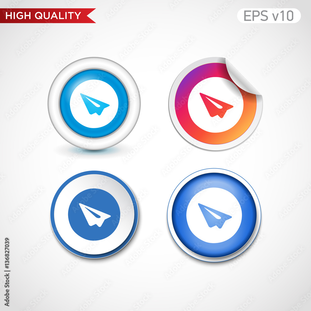 Send or paper plane icon. Button with paper plane icon. Modern UI vector. Send or paper plane icon. Button with paper plane icon. Modern UI vector.