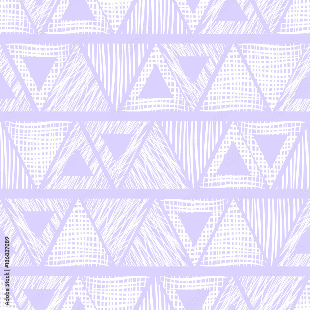 Seamless vector geometrical pattern with triangle. endless background with hand drawn textured geometric figures. Graphic illustration Template for wrapping, web backgrounds, wallpaper, wrap, print Seamless vector geometrical pattern with triangle. endless background with hand drawn textured geometric figures. Graphic illustration Template for wrapping, web backgrounds, wallpaper, wrap, print
