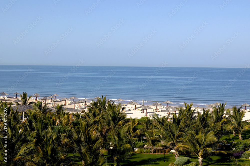 Al Hamra Fort Hotel, Beach Resort, Ras Al-Kaimah, Vereinigte Arabische Emirate, Arabische Halbinsel, Naher Osten