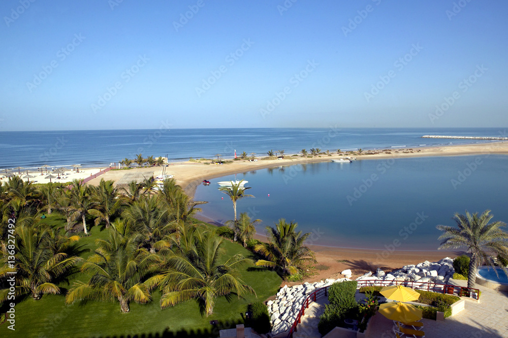 Al Hamra Fort Hotel, Beach Resort, Ras Al-Kaimah, Vereinigte Arabische Emirate, Arabische Halbinsel, Naher Osten