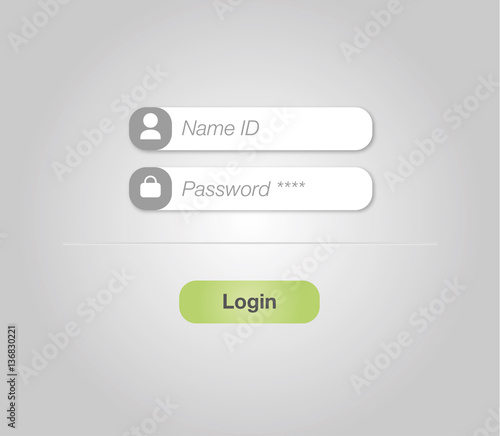 Login daten template