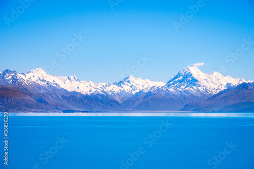 Scenic view of Lake Pukaki and Mt Cook, New Zealand © Martin M303