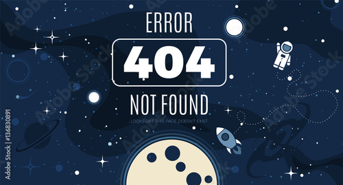 Vector flat cosmos design background