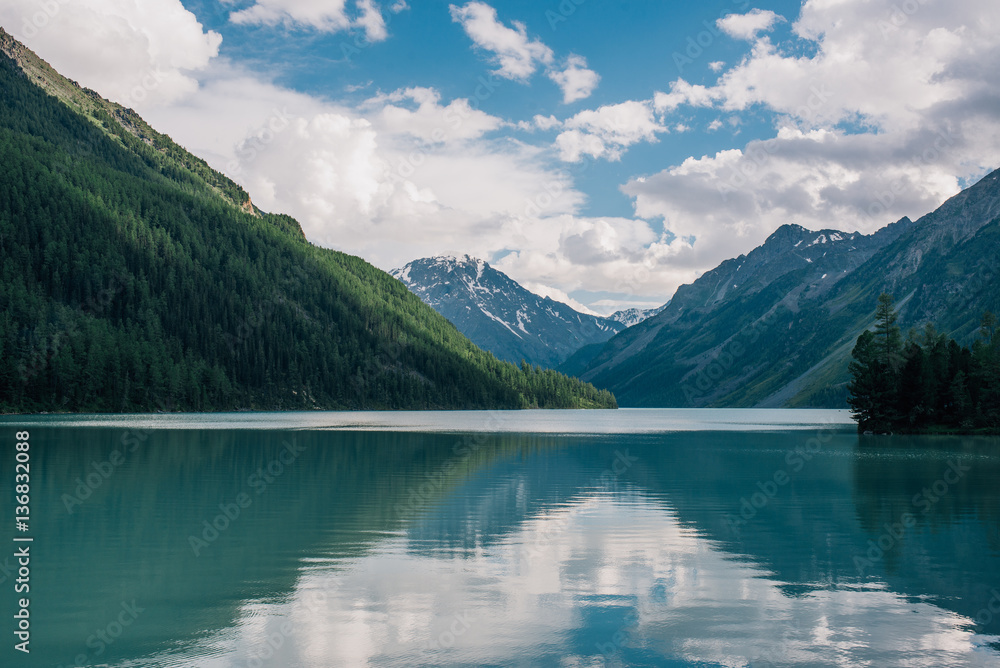 Lake Kucherla in the Altai mountains