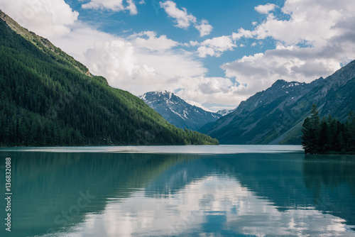 Lake Kucherla in the Altai mountains
