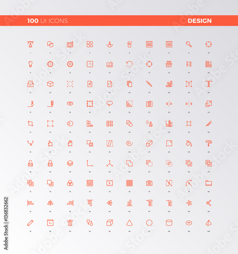 UI UX Design Elements Icons