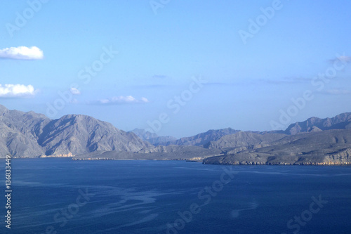 Bilde på lerret Musandam Strasse von Hormus, Sultanat Oman, Arabische Halbinsel, Naher Osten