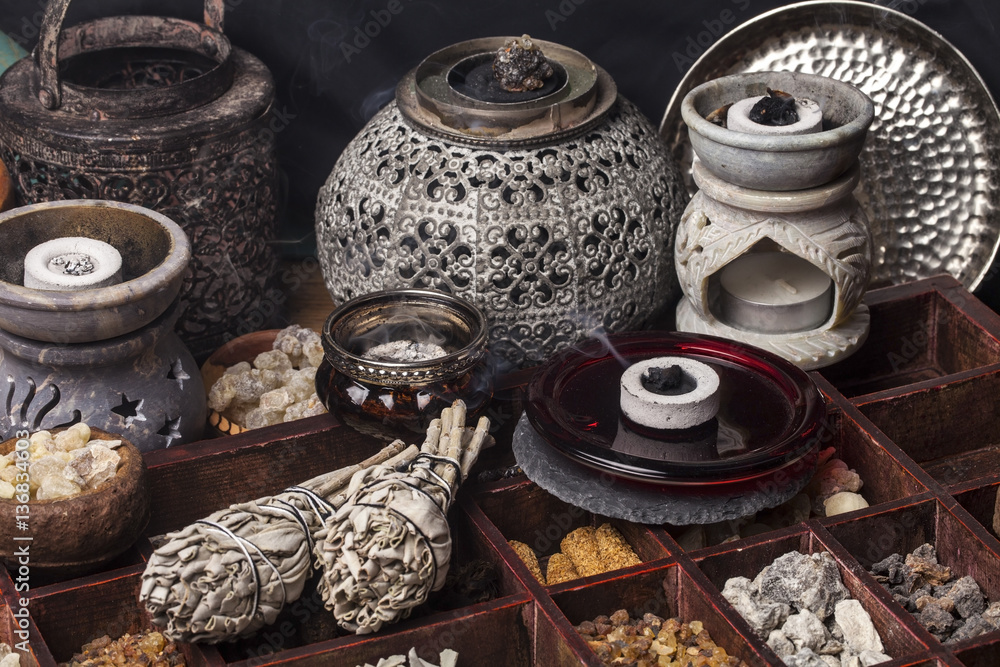 Incense of Salvia Apiana (White sage, sacred sage, bee sage, california