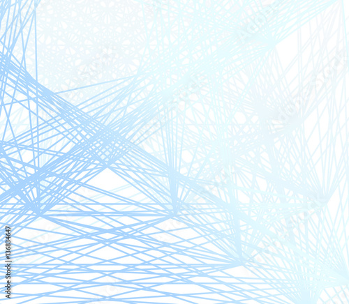 vector connection mesh background, blue chaos template