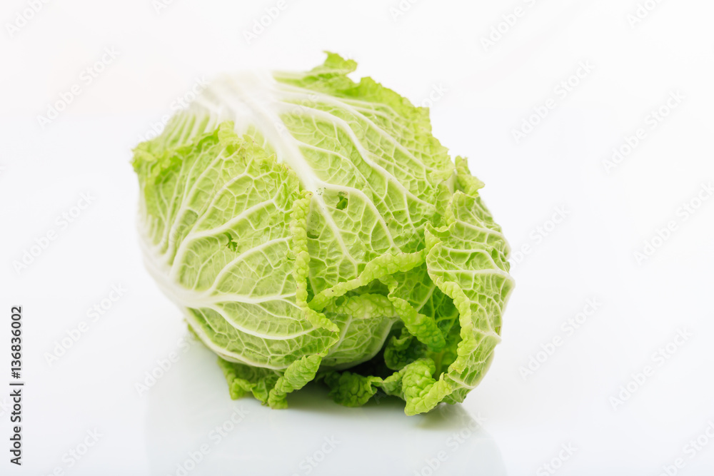 Chinese lettuce isolated on white background Chinese lettuce isolated on white background