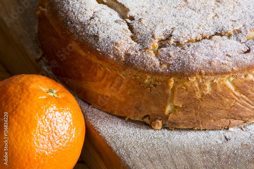 Orange rice cake