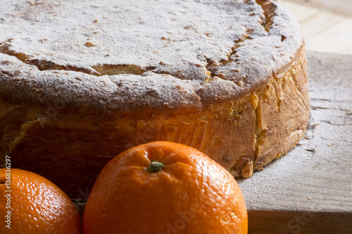 Orange rice cake