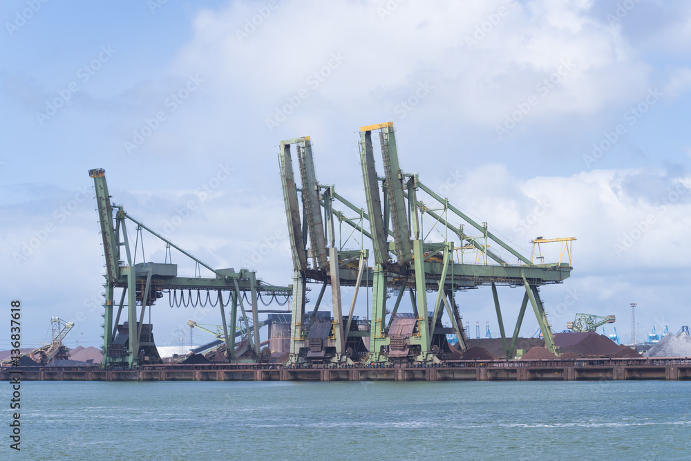 harbor cranes