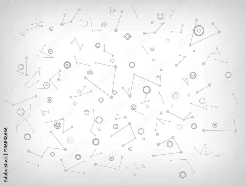 Simple molecular gray structure Simple molecular gray structure