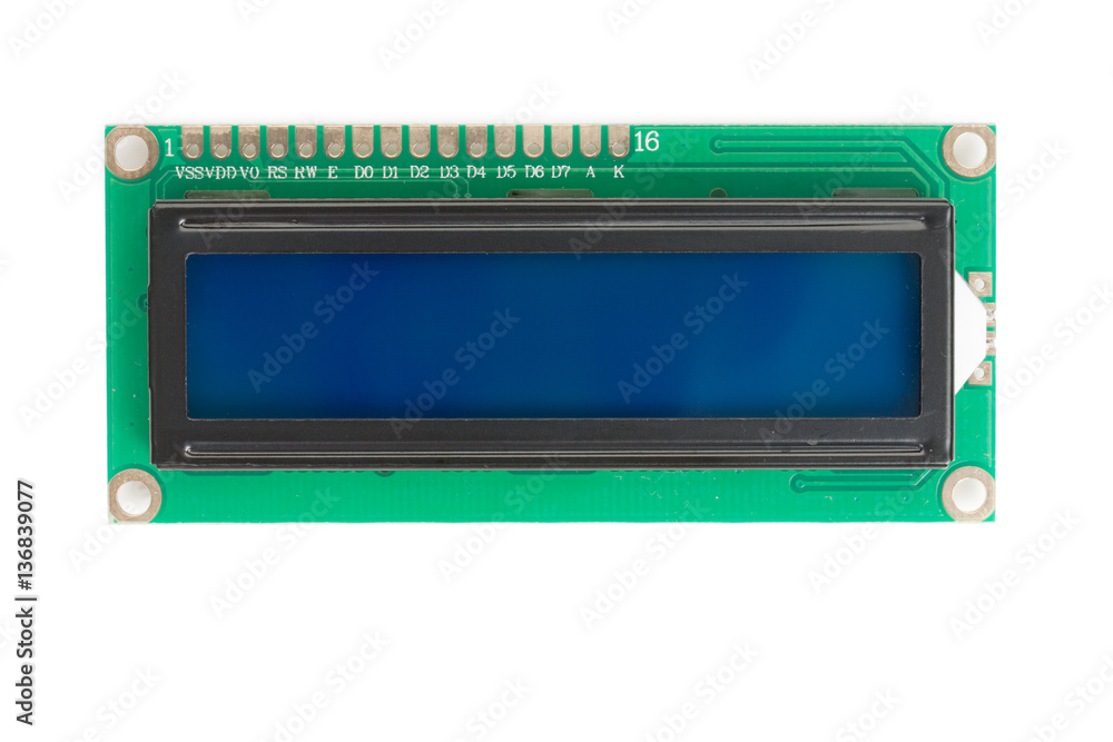 Fototapeta premium 1602 16x2 Character Blue LCD Display Module
