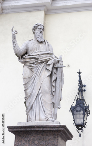Lutheran Church of Saints Peter and Paul - The statue of St. Peter