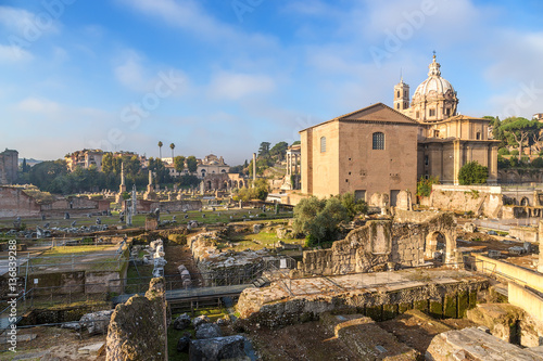 Rome, Italy. Curia Julia in the Roman Forum