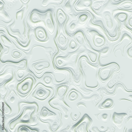 Art abstract white fractal pattern 3d rendering