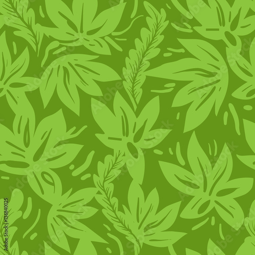 Green seamless pattern