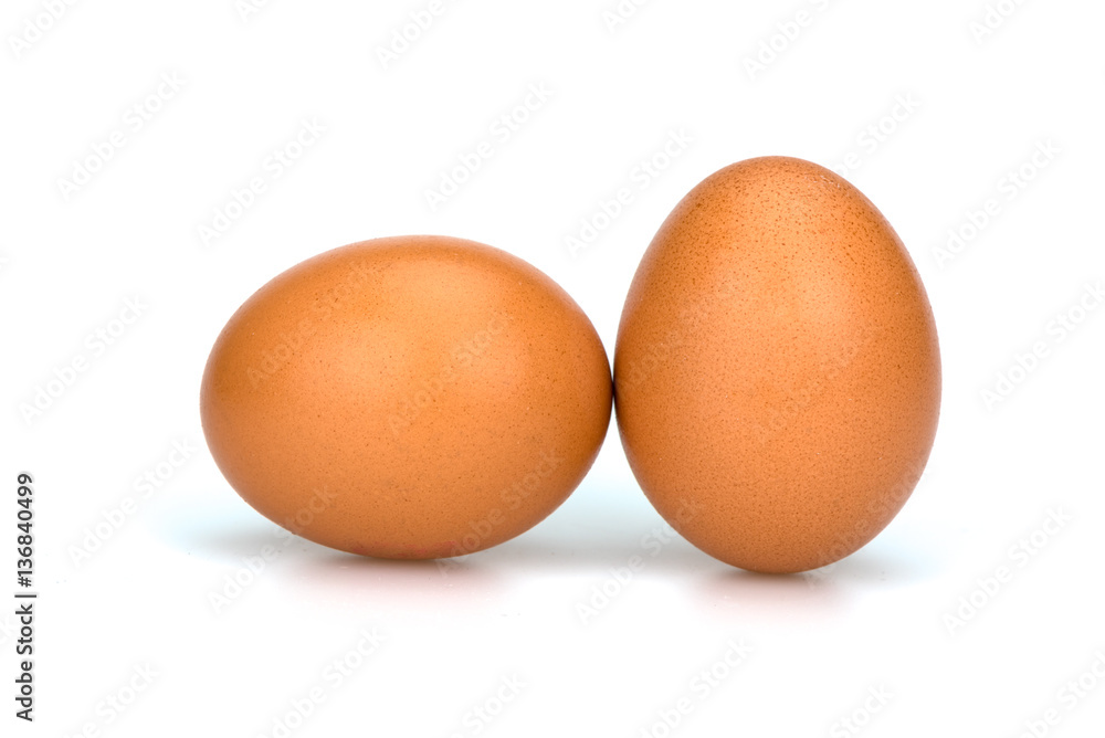Egg on white background. Egg on white background.