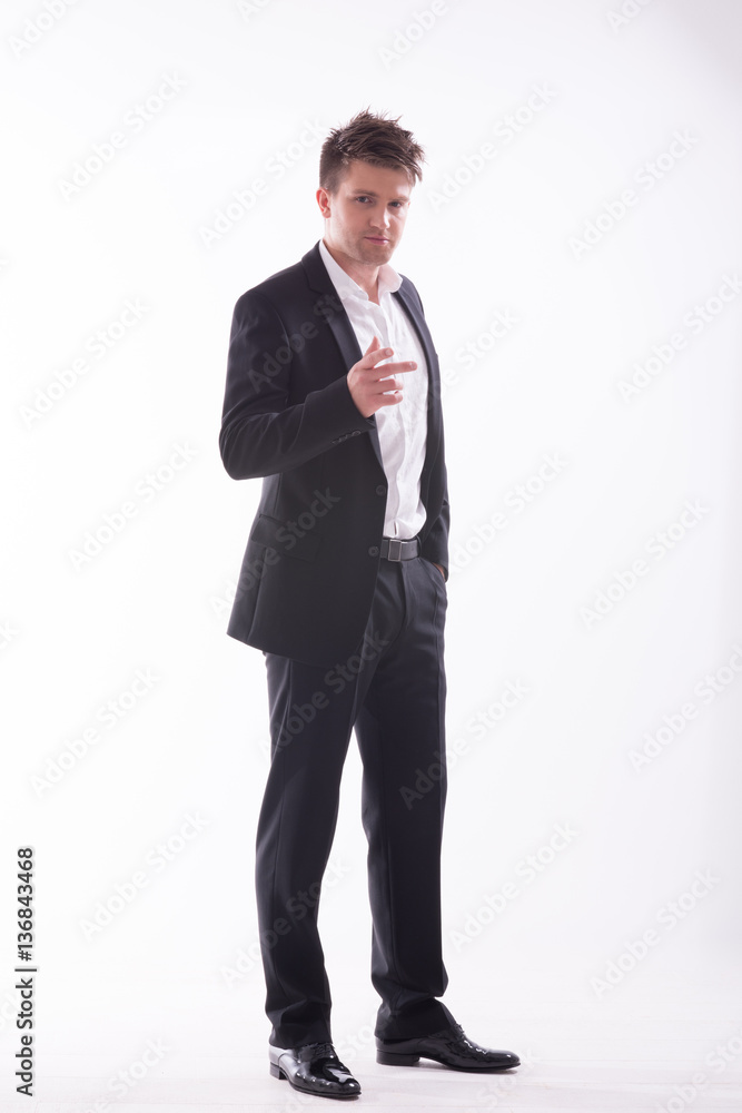 Full body shot of an young handsome man Full body shot of an young handsome man