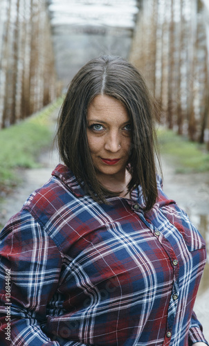 Slika na platnu Portrait of chubby girl