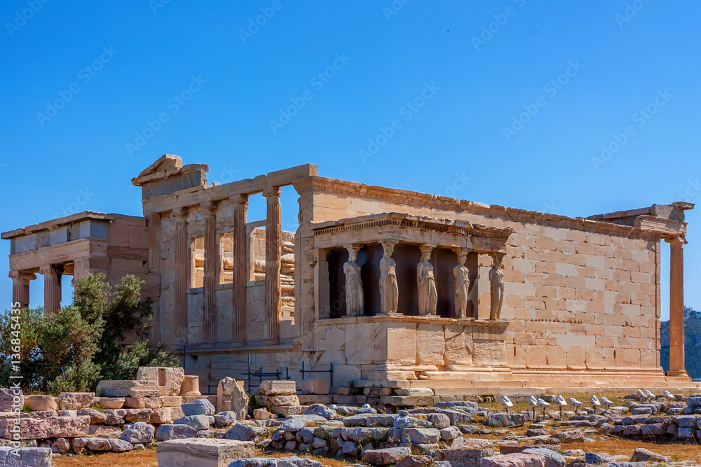 Obraz premium Erechtheum temple ruins
