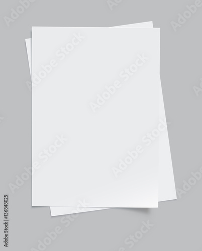 White paper, vector - stock vector.