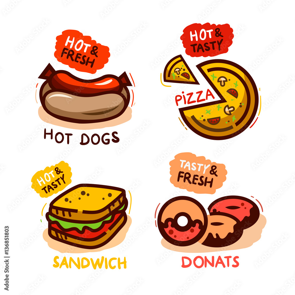 fast food set fast food set