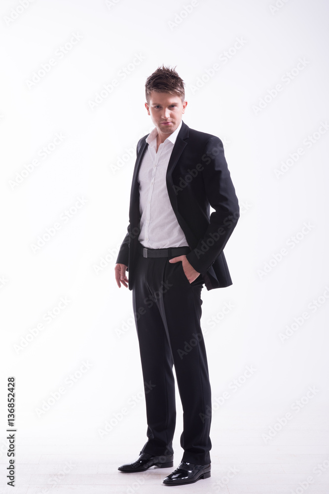 Full body shot of an young handsome man Full body shot of an young handsome man