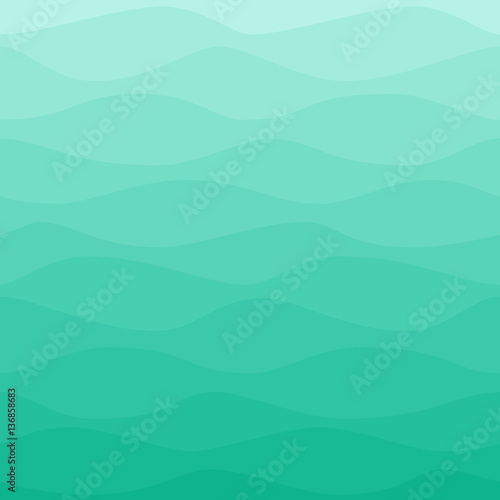 Gradual wavy blue turquoise background