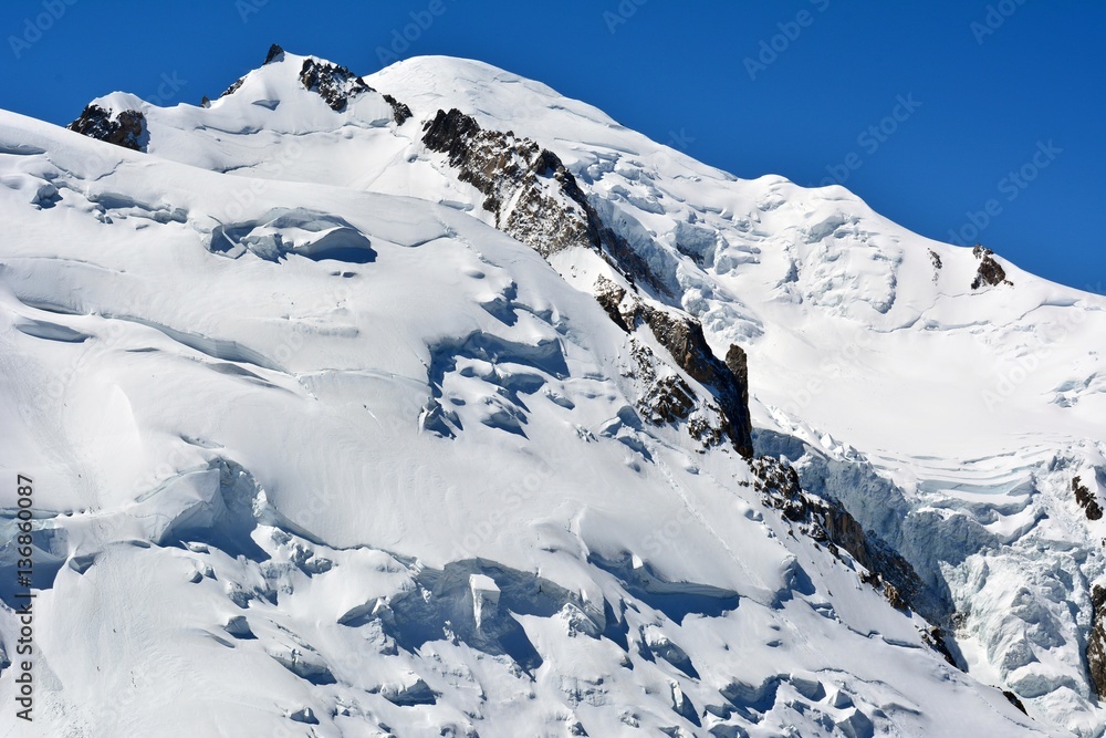 View of Mont Blanc peak