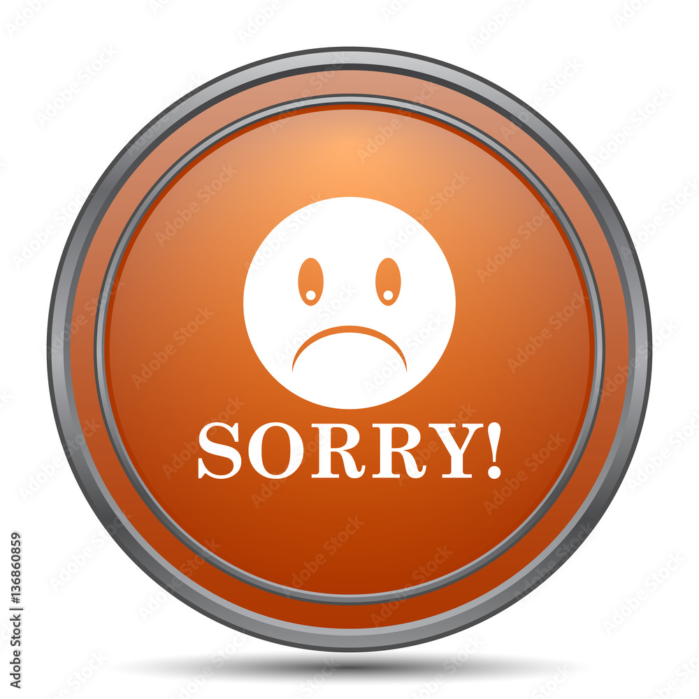 Fototapeta premium Sorry icon