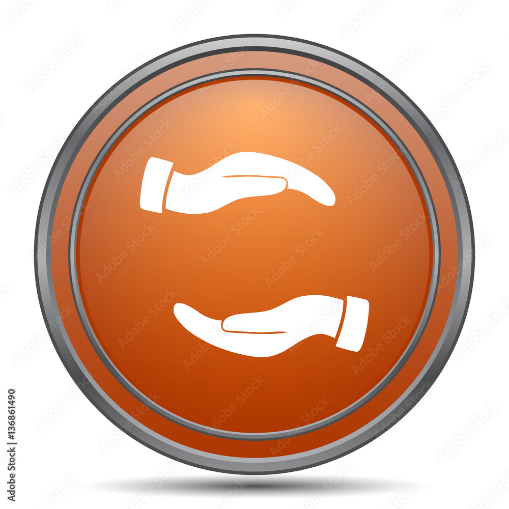 Protecting hands icon