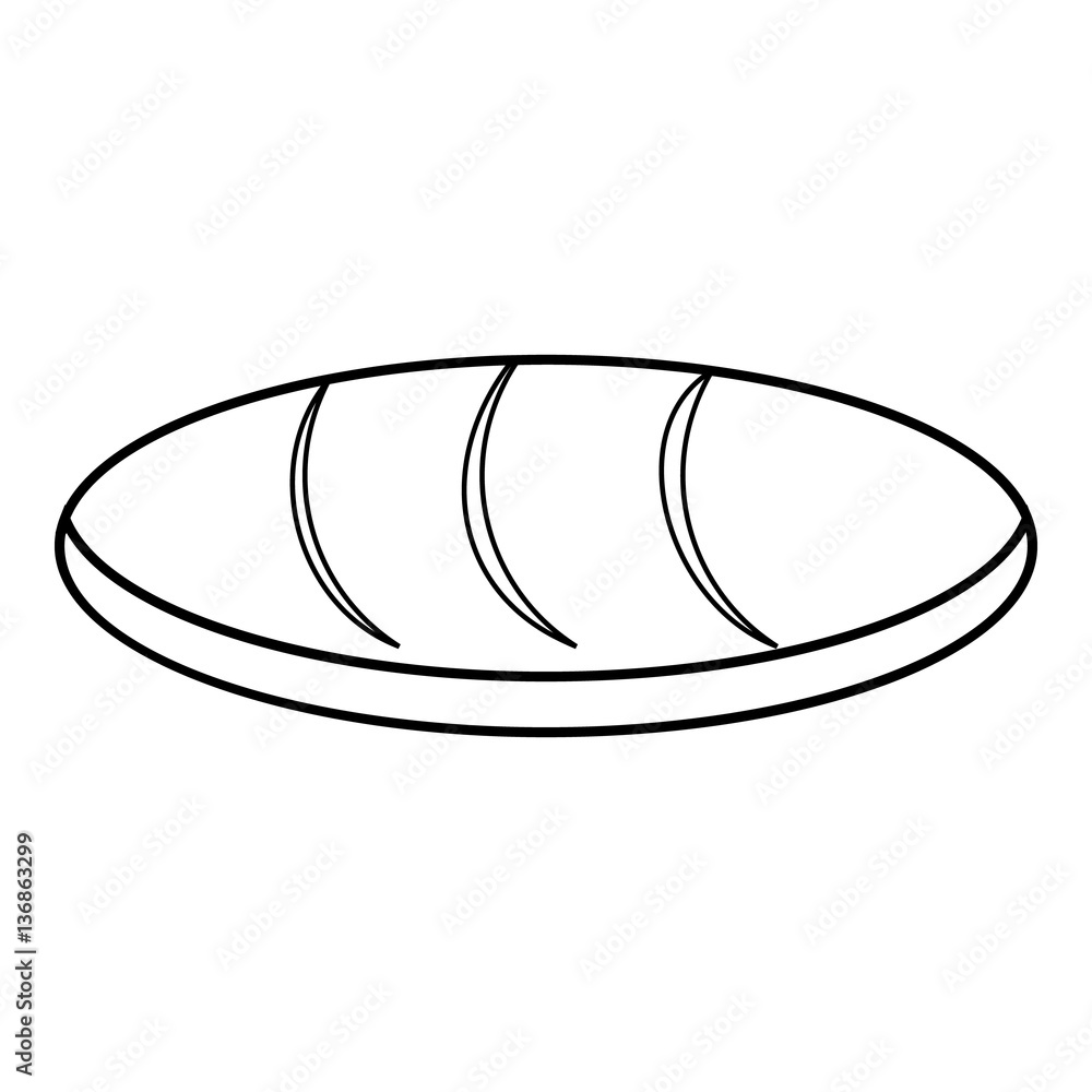 Loaf icon , outline style Loaf icon , outline style