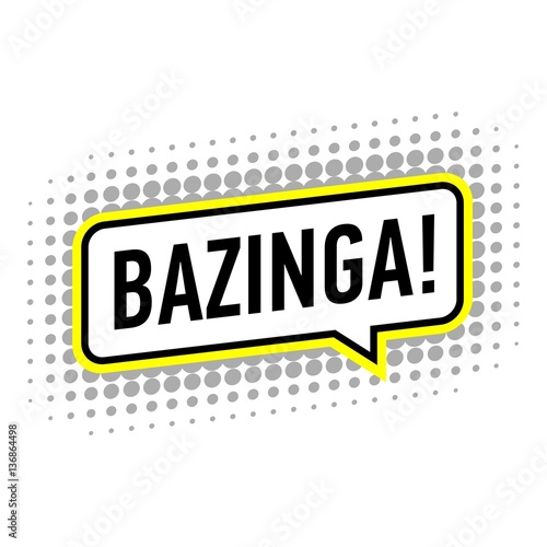 Bazinga icon, pop art style фототапет