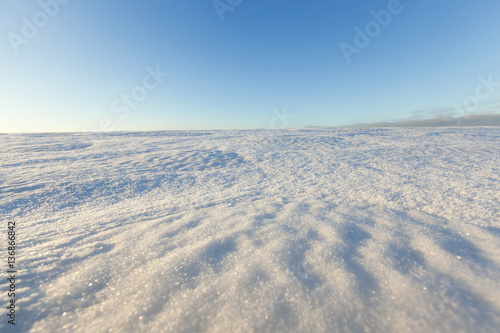 winter landscape  a field