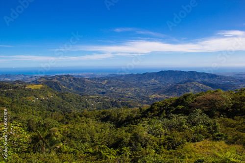 View of mountains in Puerto Rico photo