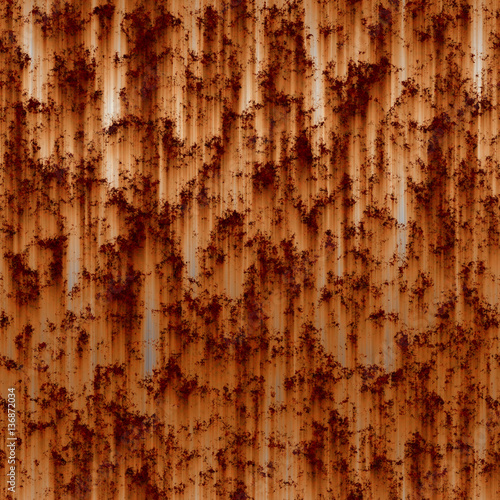 Canvas Print Seamless rusty metal pattern