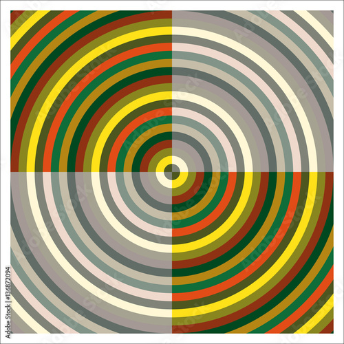 Vector and colorized target with transparency
