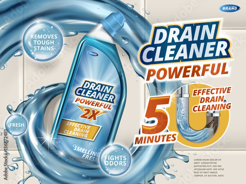 Drain cleaner ads