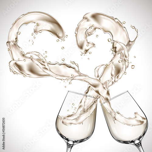 wine glasses clash