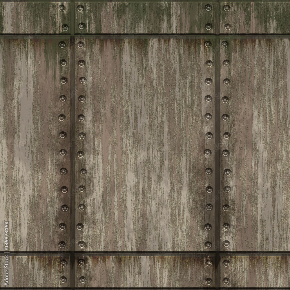 Seamless rusty bulkhead metal pattern Seamless rusty bulkhead metal pattern