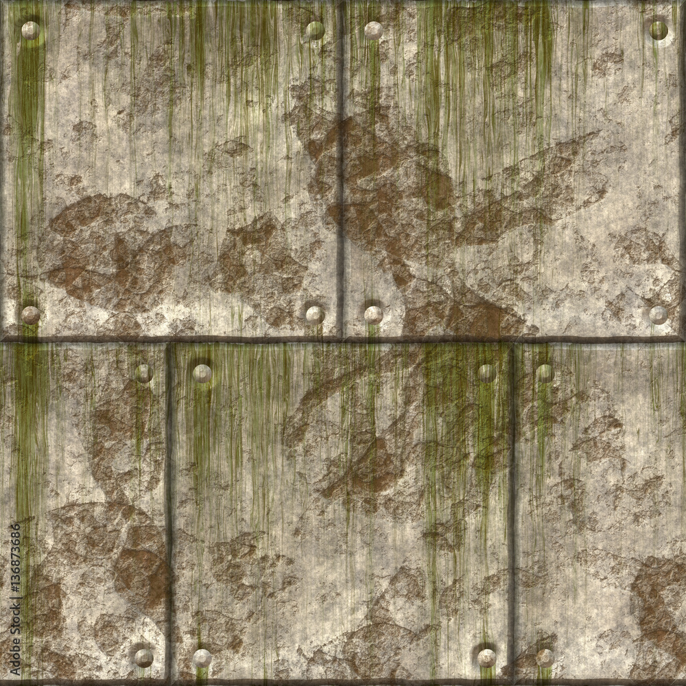 Seamless distorted sheet metal background Seamless distorted sheet metal background