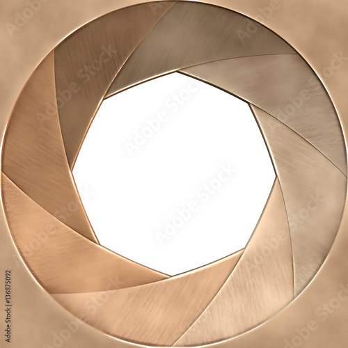 Foto Brushed Copper Aperture