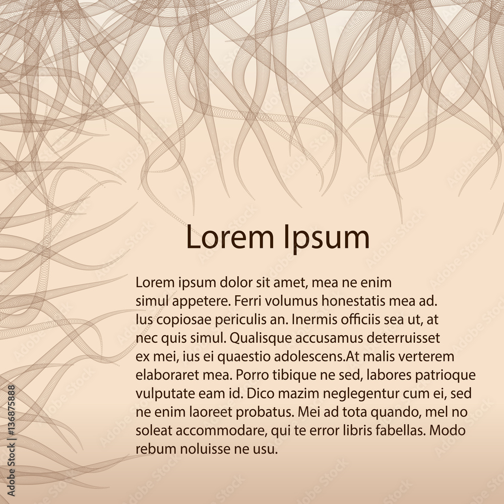 Obraz premium Business template - Wavy structure - vector illutration 