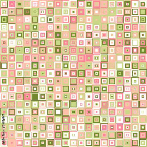 Seamless square mosaic pattern - vector illutration