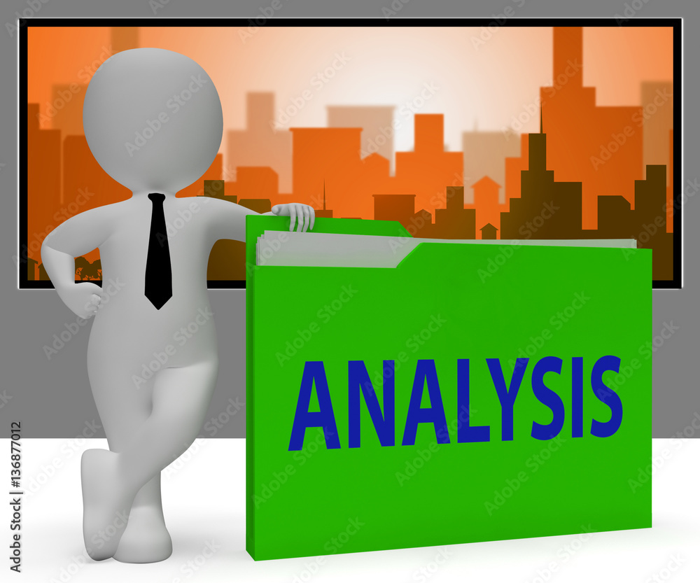 Analysis Folder Indicates Data Analytics 3d Rendering Analysis Folder Indicates Data Analytics 3d Rendering