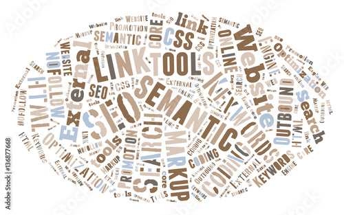 SEO Keywords Tag Cloud  - vector illustration
