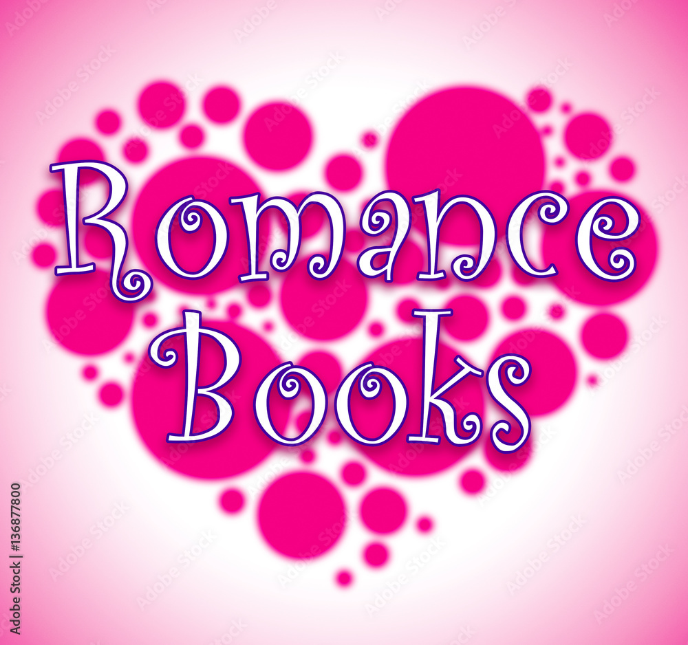 Naklejka Romance Books Showing In Love Affection Novels